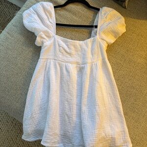 Princess Polly White Puff Sleeve Romper